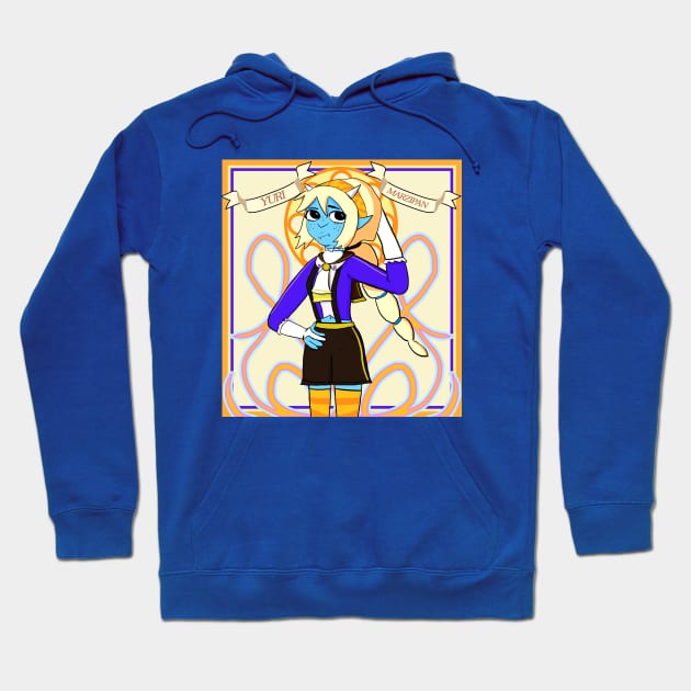 Yuri Marzipan the Oni - Cosplay Nouveau (Yellows, oranges, and blues) Hoodie by VixenwithStripes